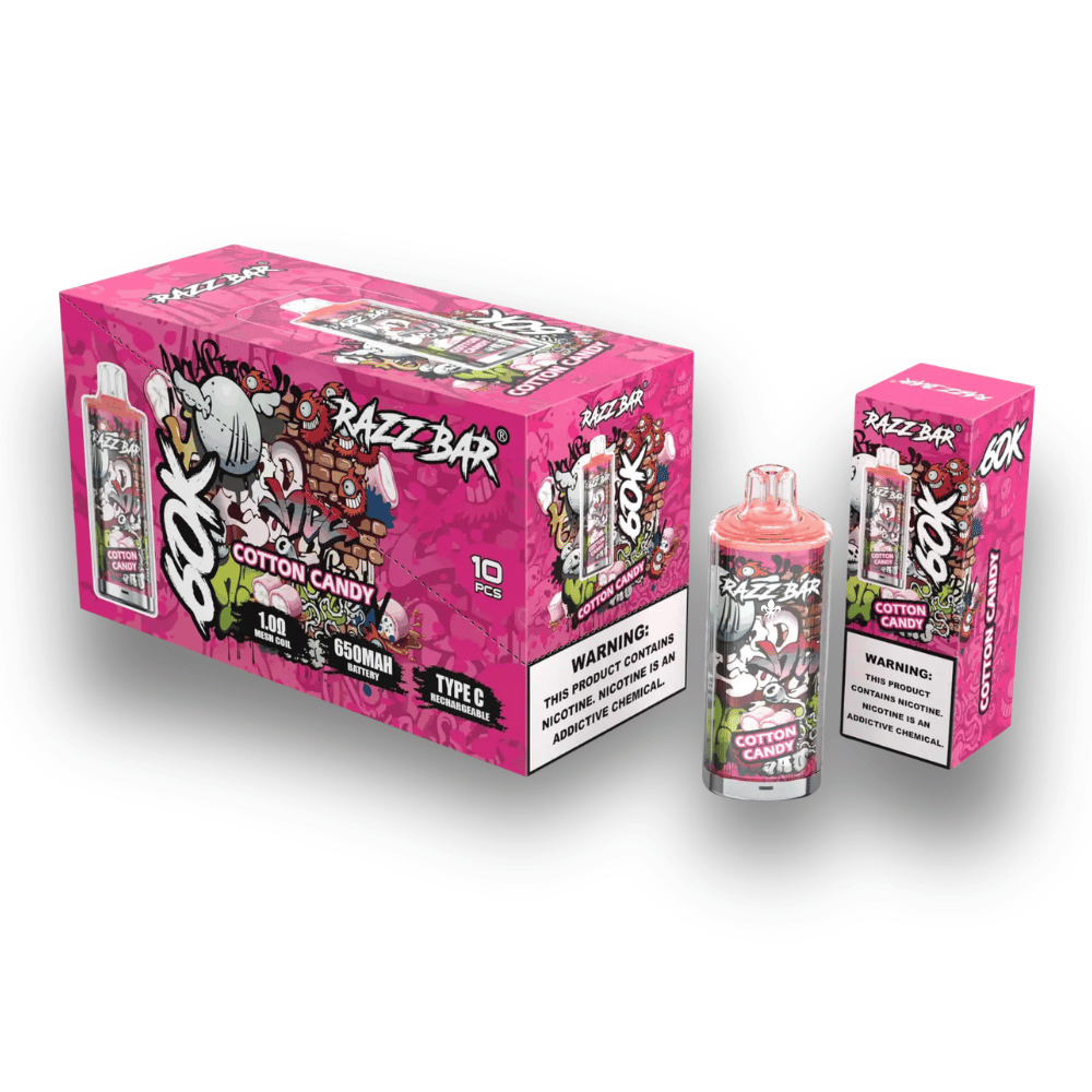Puff RAZZ BAR 60K - Cotton candy